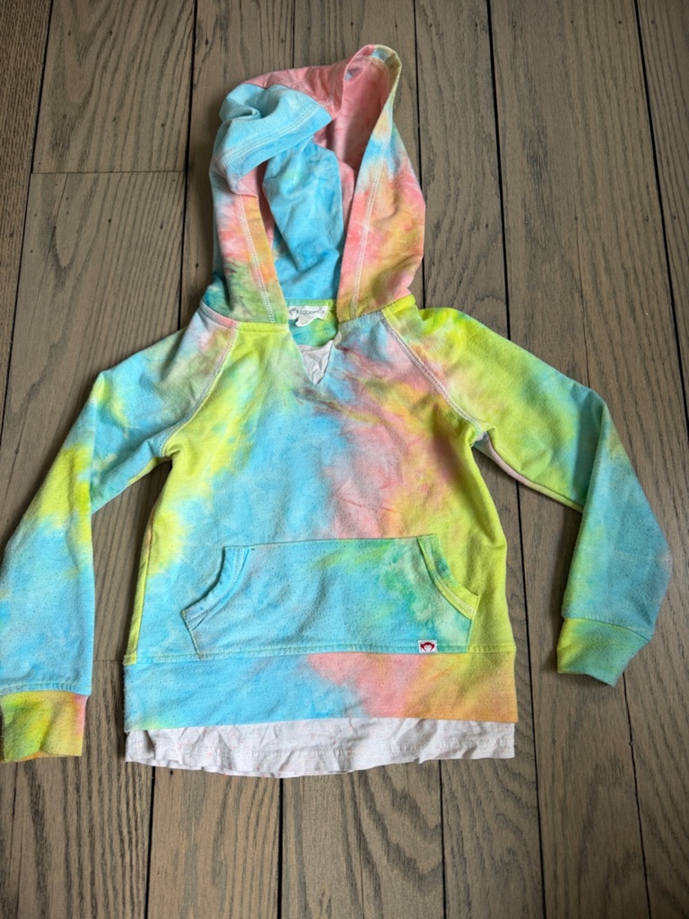 Appaman Kids Tie-Dye Hoodie in Blue, Yellow & Pink
